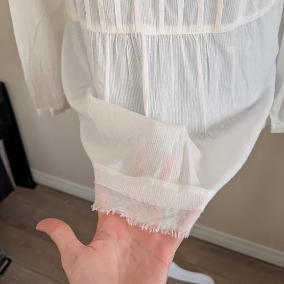 Cottagecore Cotton Tunic With Ruffles - Picture 14 of 15